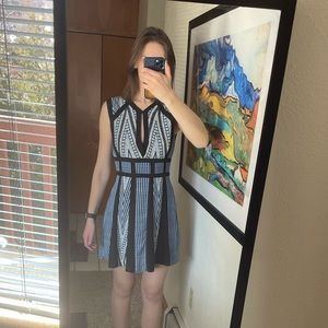 BCBG Patterned Mini Dress